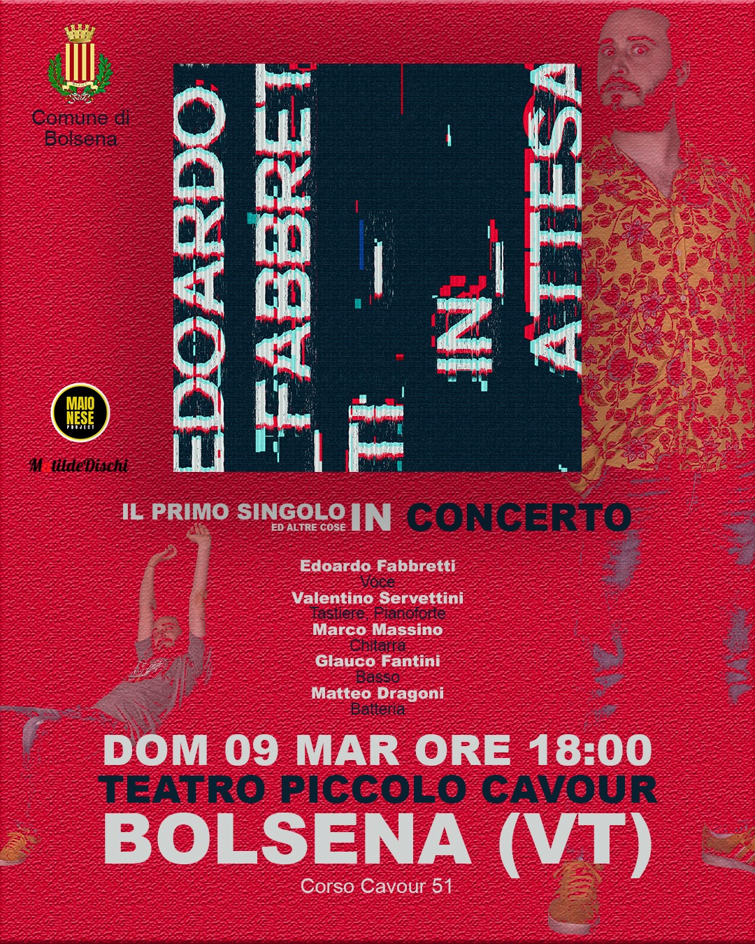 Edoardo Fabbretti in Concerto a Bolsena: Un Viaggio tra Inediti e Cover Cantautorali