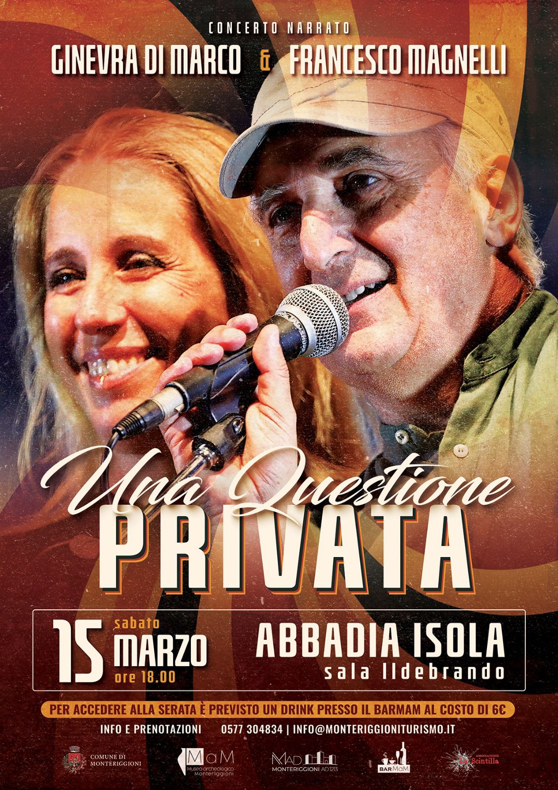 Ginevra Di Marco e Francesco Magnelli in “Una questione privata” ad Abbadia Isola