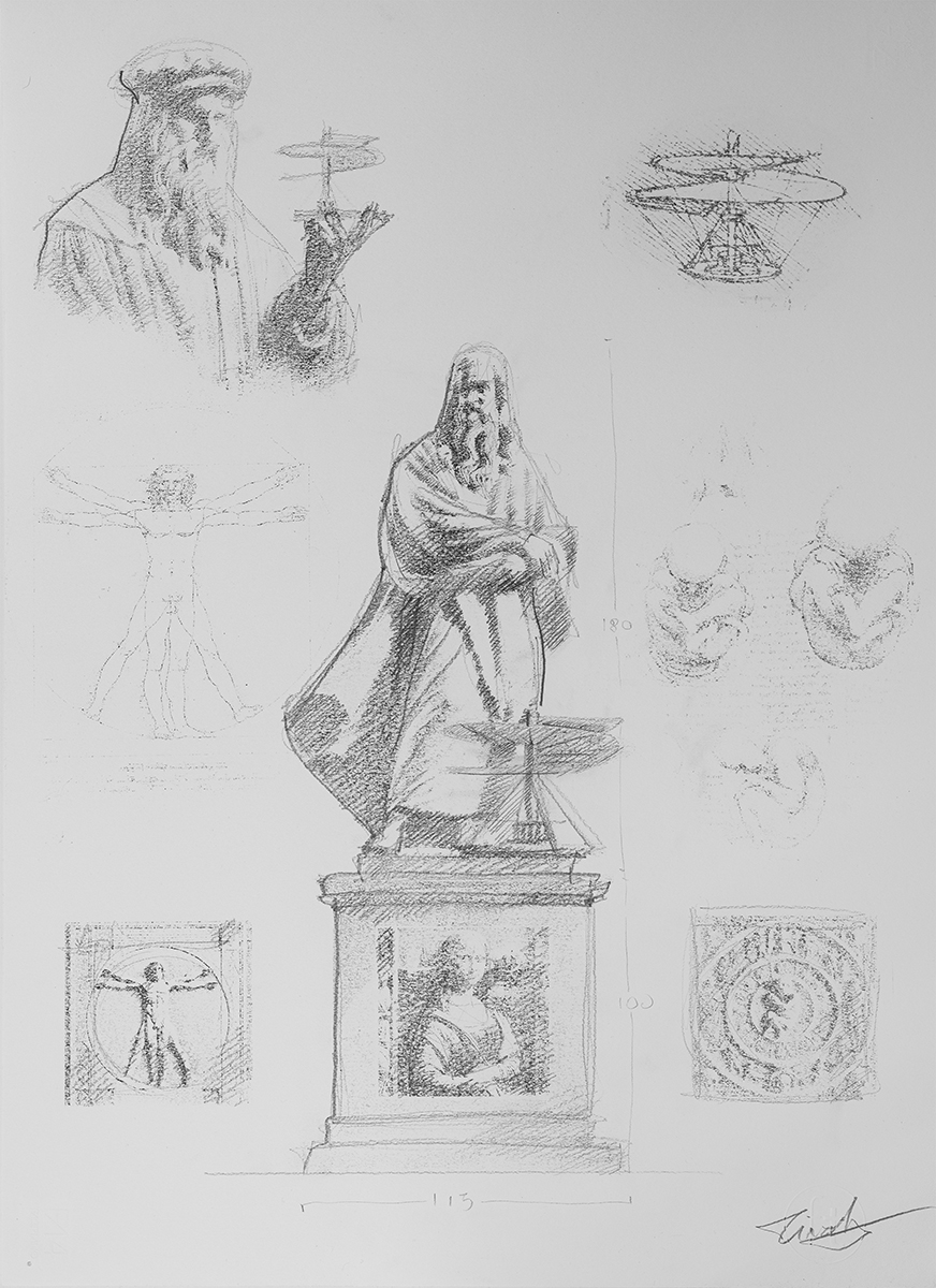 Leonardo Torna a Vinci: Nel 2026 Una Statua Monumentale Firmata Tincolini