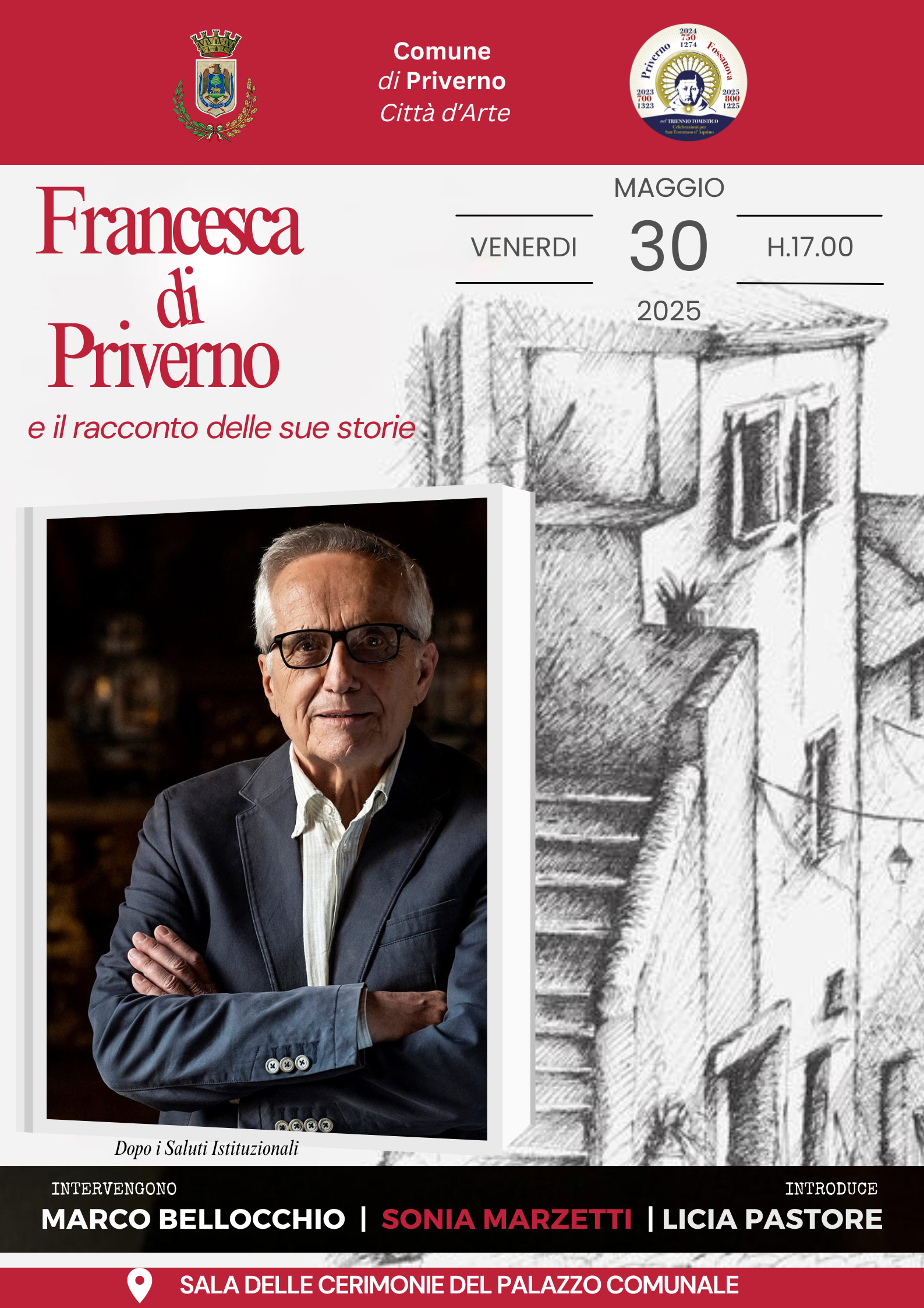 Francesca di Priverno, le sue storie e la magia del cinema: arriva Marco Bellocchio