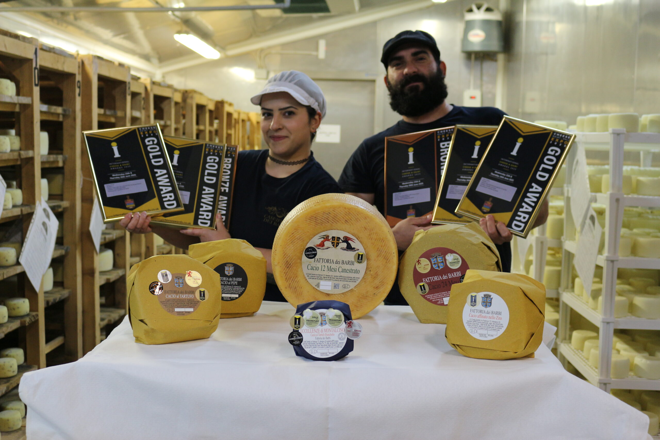 Caseificio dei Barbi da Podio: Quattro Ori e Due Bronzi ai Cheese Awards 2025