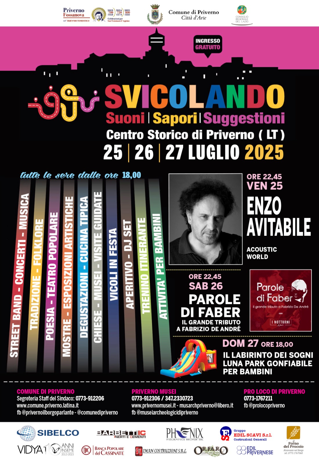 Svicolando 2025: Tre Giorni di Arte, Musica e Tradizioni a Priverno