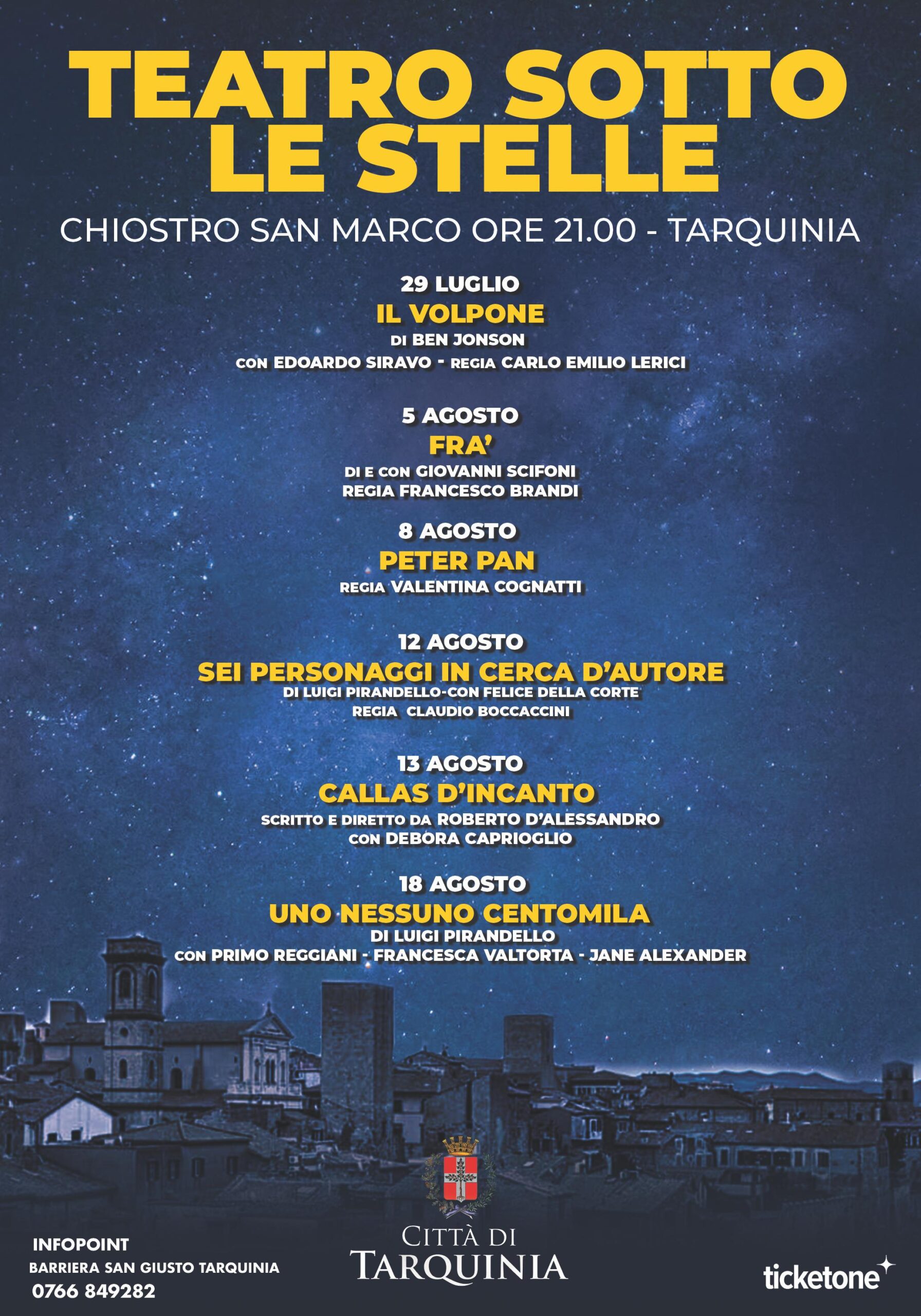 Teatro sotto le Stelle 2025, il Chiostro San Marco torna palcoscenico d’estate