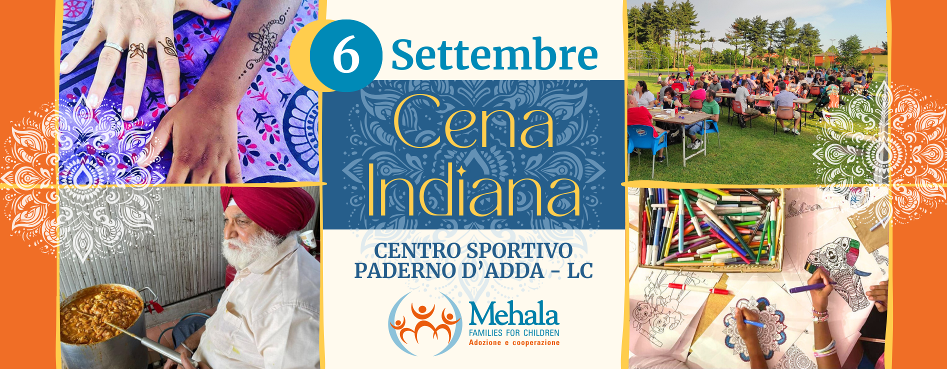 Cena Indiana a Paderno d’Adda: sapori e solidarietà con Mehala