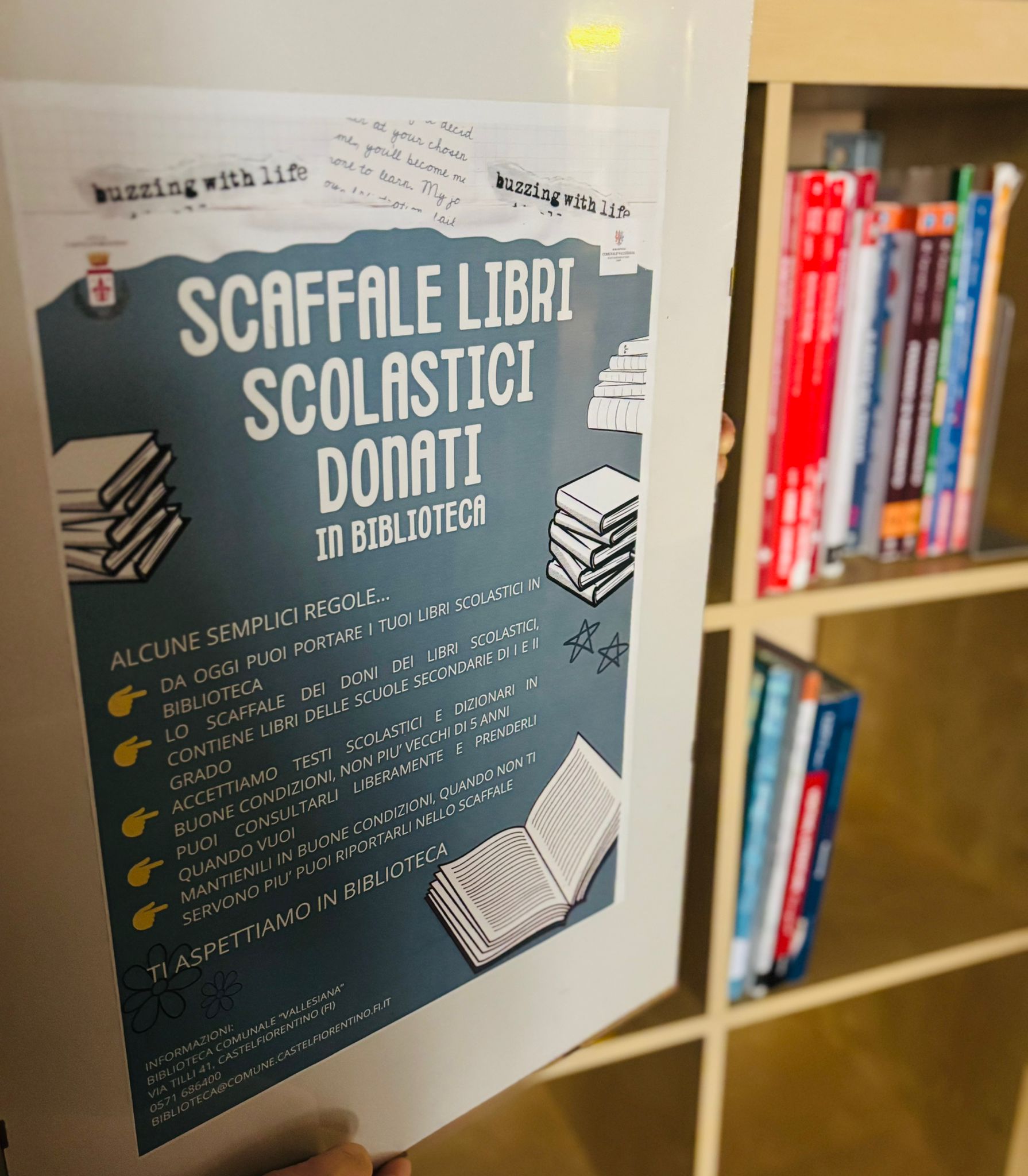 Castelfiorentino, Nasce “Lo Scaffale del Dono”: Libri Gratuiti per Tutti gli Studenti