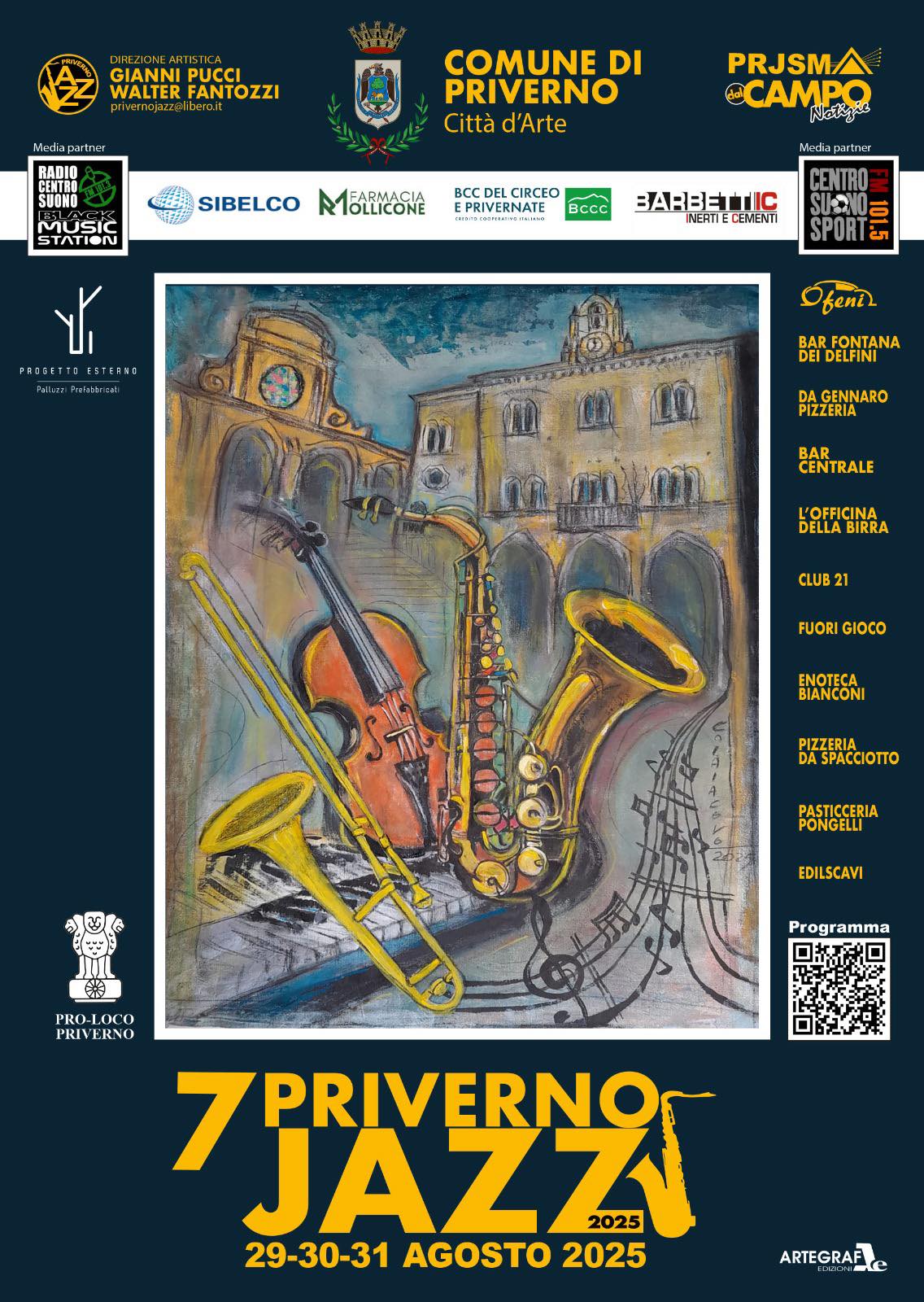 Priverno Festival Jazz 2025: tre giorni di musica e cultura nel cuore dei Monti Lepini