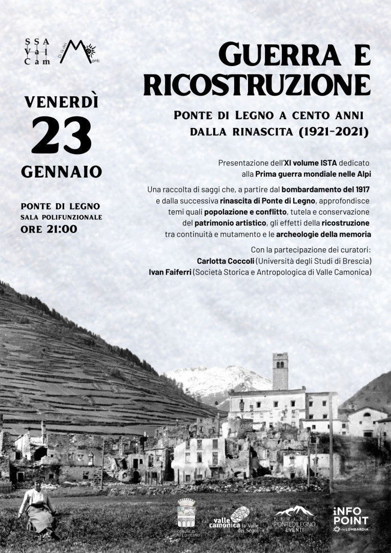 Guerra e ricostruzione: Ponte di Legno a cento anni dalla rinascita, presentato l’XI volume ISTA