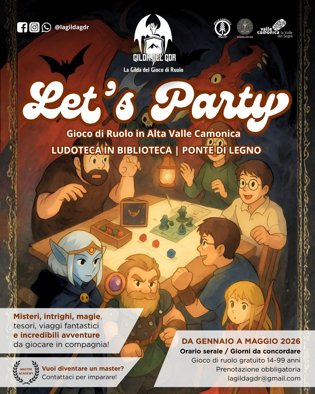 “Ludoteca in Biblioteca”: il gioco di ruolo anima l’Alta Valle Camonica tra gennaio e marzo